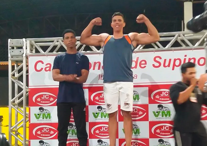 Jovem livramentense de 15 anos, Tácio Souza conquista mais um título em campeonato de supino