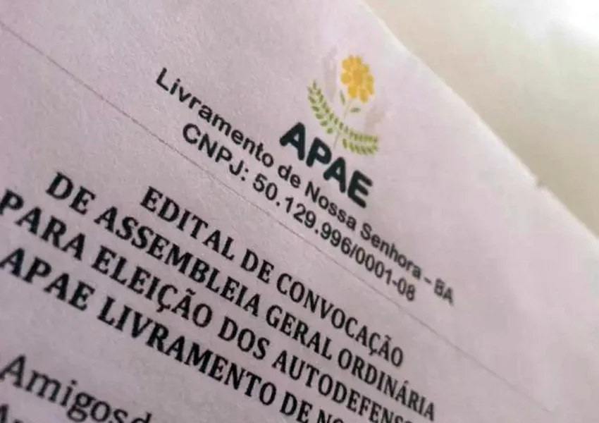 APAE de Livramento convoca assembleias para eleição de autodefensores e nova diretoria