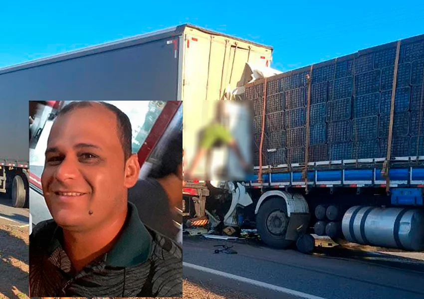 Caminhoneiro de Dom Basílio morre em grave engavetamento na Fernão Dias no sul de Minas Gerais