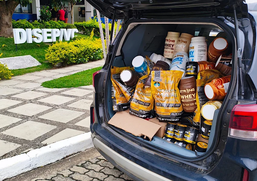 Polícia Civil apreende suplementos avaliados em quase R$ 1 milhão durante operação em Vitória da Conquista