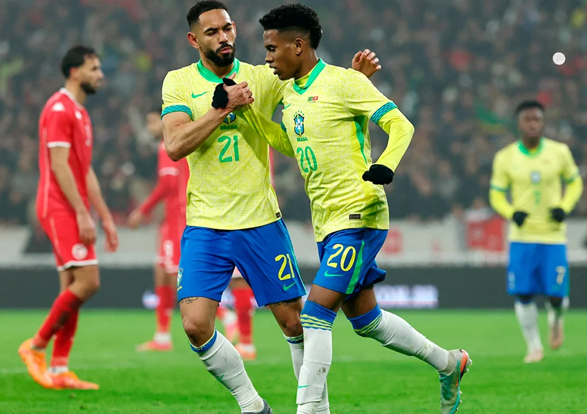 Brasil empata com a Tunísia e encerra 2025 com atuação abaixo do esperado