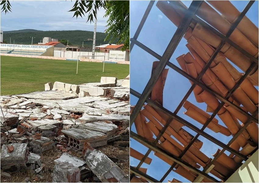 Temporal com fortes rajadas de vento causa estragos em Jussiape