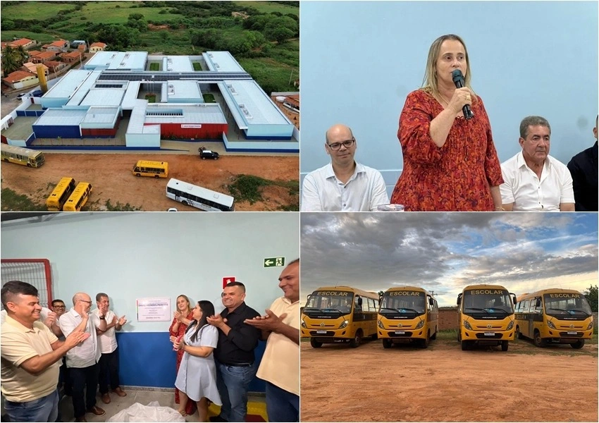 Nova estrutura da Escola Municipal em Tempo Integral David Mendes Pereira é inaugurada em Iguatemi em Livramento