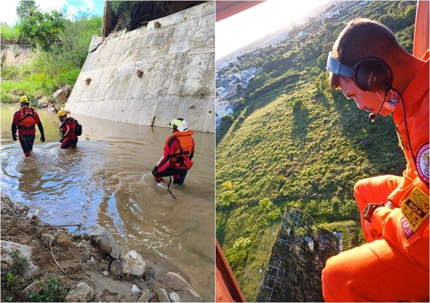 Bombeiros intensificam buscas por mulher levada por enxurrada em Vitória da Conquista