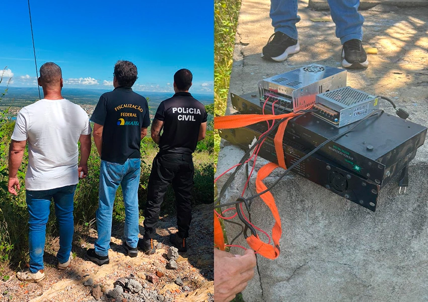 Anatel e Polícia Civil desativam rádio clandestina na frequência 105,5 em Paramirim