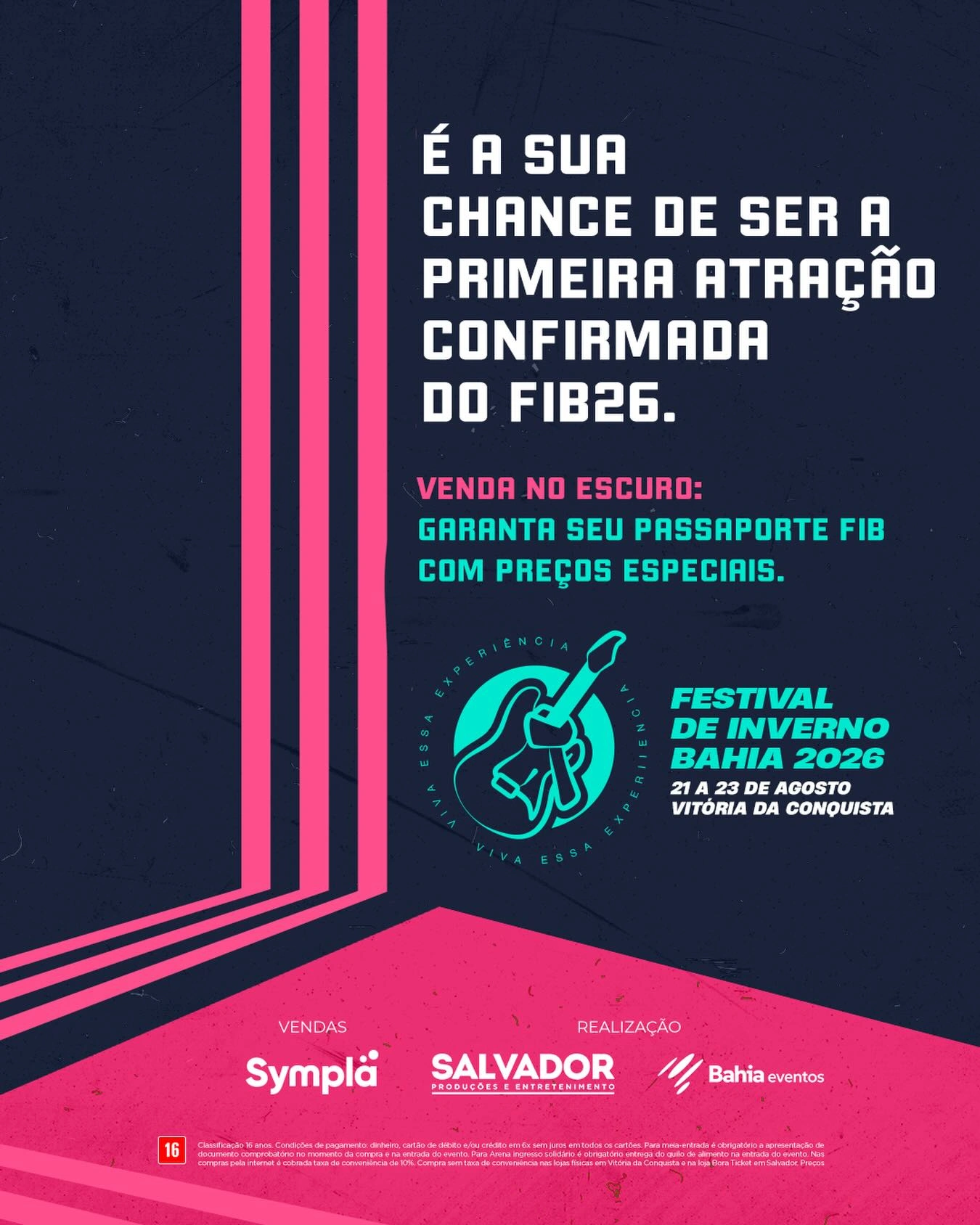 Festival de Inverno Bahia (FIB) anuncia início das vendas no escuro