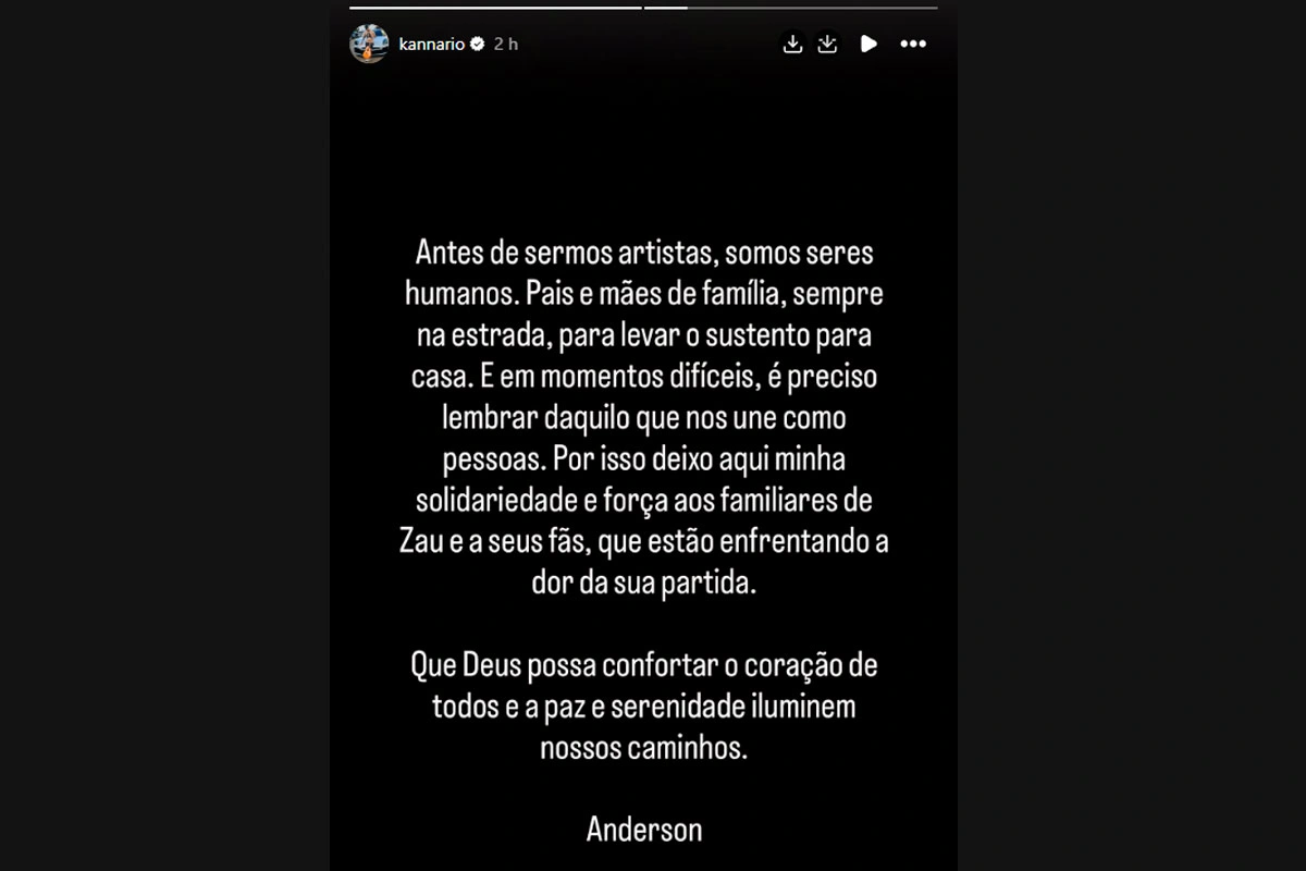 Após rivalidade na Justiça, Igor Kannário publica nota de pesar por morte de Zau O Pássaro