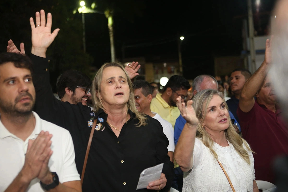 Prefeita de Livramento recebe Ivana Bastos e Manuel Rocha durante Festa do Bom Jesus do Taquari