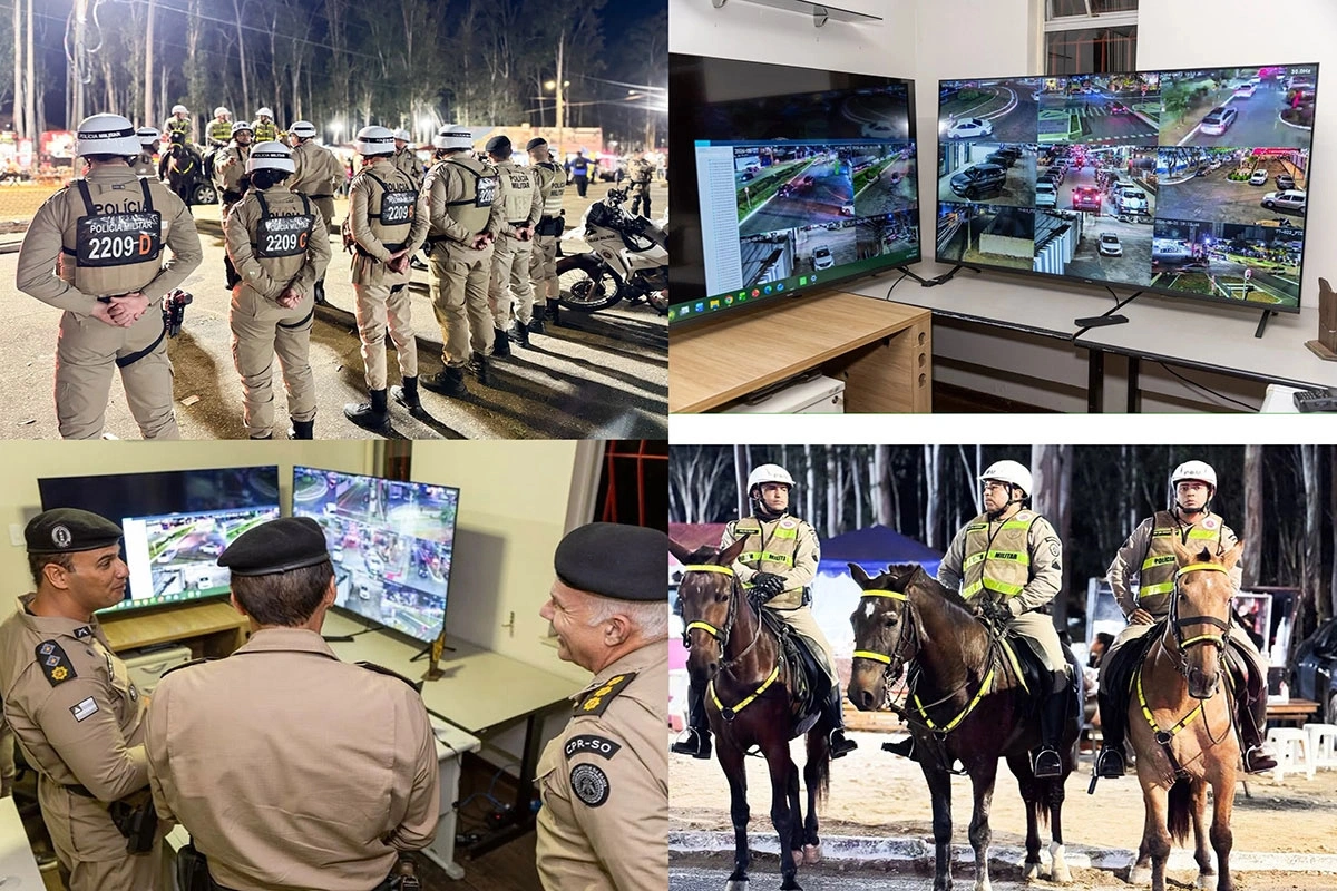 PM reforça segurança no Parque de Exposições durante o Festival de Inverno em Vitória da Conquista