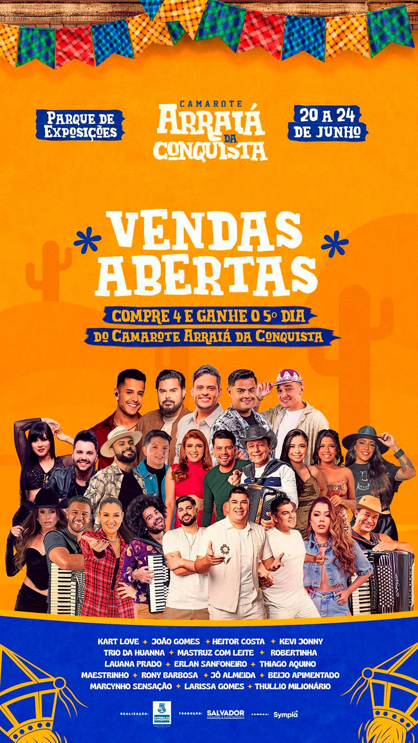 Camarote Arraiá da Conquista anuncia início das Vendas com Lote Promocional