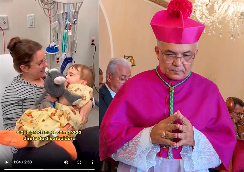 É Fake vídeo que mostra arcebispo de Vitória da Conquista pedindo doação para criança com tumor
