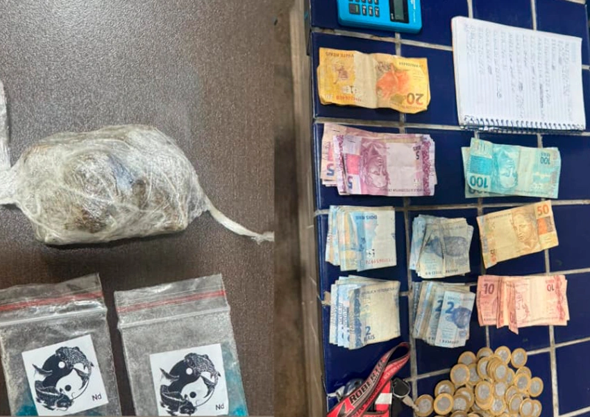Cipe Sudoeste prende mulher suspeita de tráfico de drogas em Barra da Estiva durante Operação Força Total