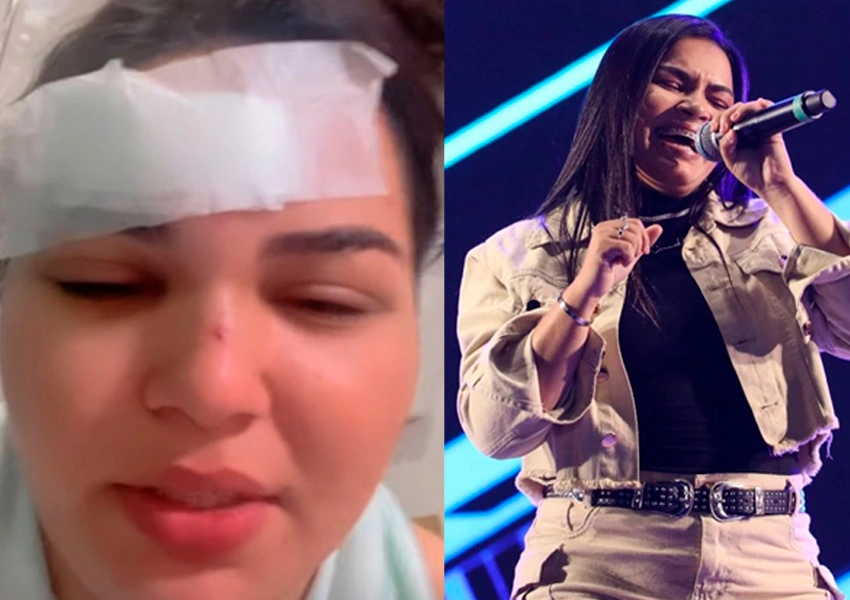 Cantora leva garrafada na testa durante briga por homem em bar