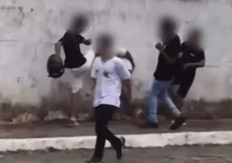 Estudante é brutalmente agredido por colegas próximo ao Ginásio de Esportes de Caetité