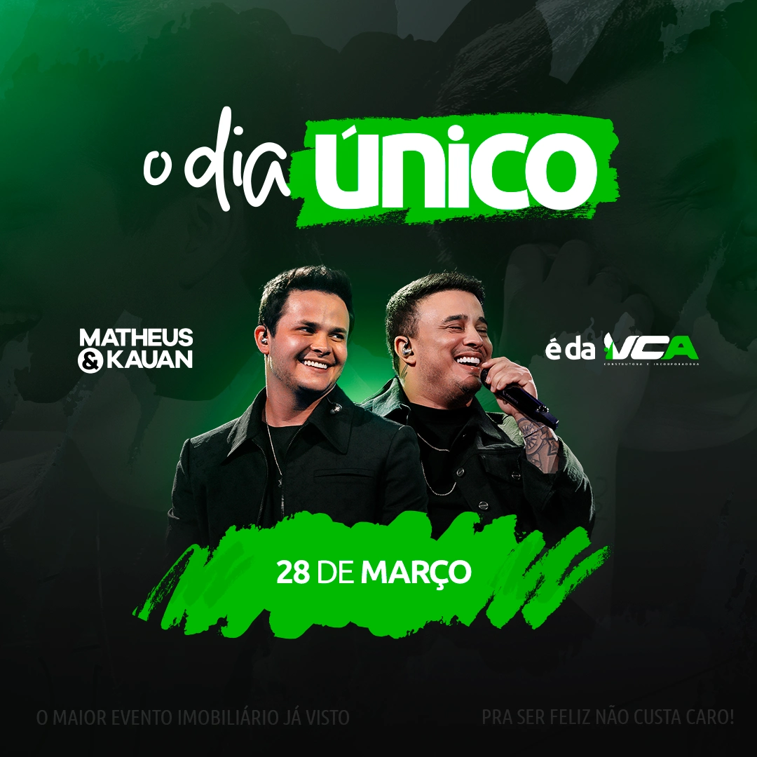 "DIA ÚNICO VCA": Evento traz lançamento imobiliário inédito no país