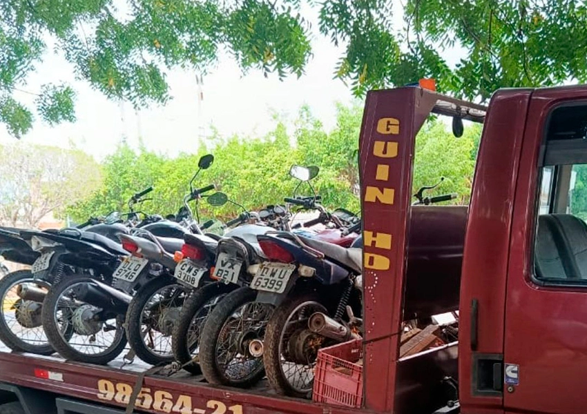 79ª CIPM intensifica fiscalização e remove motocicletas irregulares em Anagé