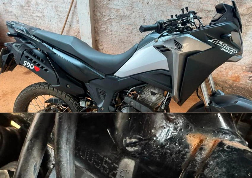 Motocicleta clonada é apreendida durante Operação Semana Santa em Érico Cardoso