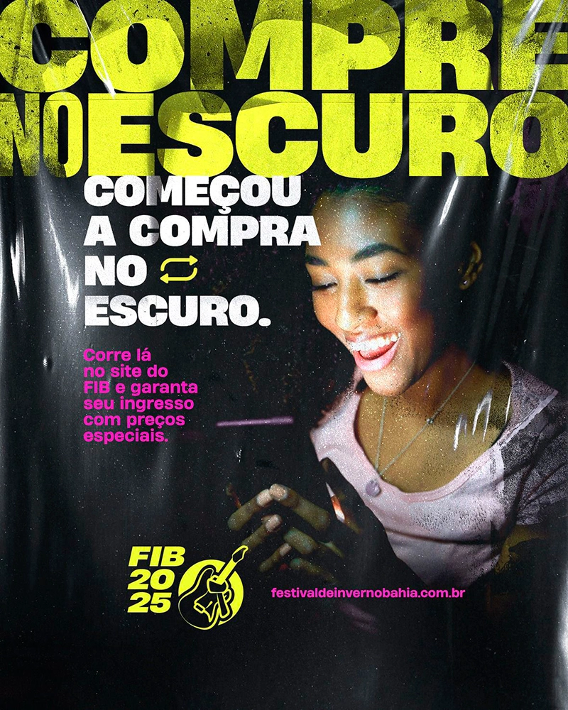 Festival de Inverno Bahia (FIB) anuncia início das vendas no escuro